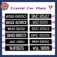 Crystal car number plate #NOMBOR PLATE KRISTAL KERETA