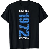 1972 Limited Edition 53th Birthday Born 1972 Unisex Neck Short Sleeve T-Shirt Casual Personalized Cl