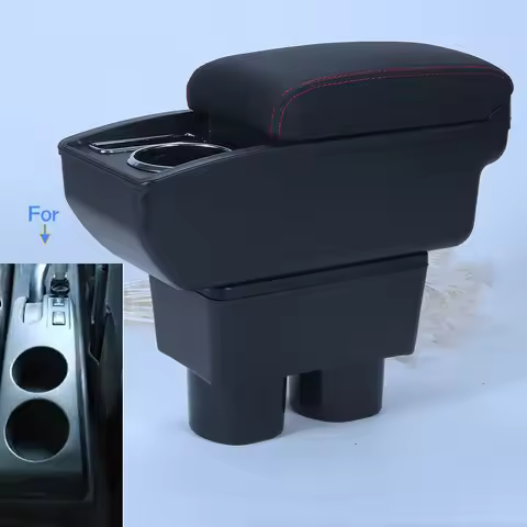 For Nissan Tiida C11 Armrest Box For Nissan Tiida Latio Sylphy Versa Car Armrest Storage Box Cup Hol