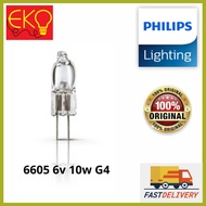 Philips 6605 6V 10W G4 Halogen Lamp ( HORIZONTAL FILAMENT )