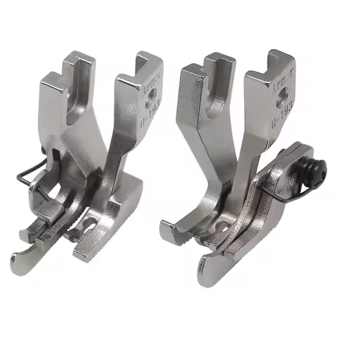 2Set 6MM TOP Stitching Walking Feet with Left/Right Guide Fit for Consew 205RB / Brother B797 /JUKI 