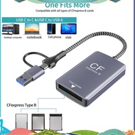 2 in 1 CF Express Type B Card Reader CF Express Card Reader Type B Adapter USB 3.2 10Gbps Portable C