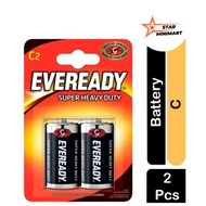 Eveready Zinc Batteries Super Heavy Duty C Pack Of 2
