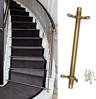 Stair Rods Stair Carpet Runner Rod Set, Rod Hold Carpet Runner Stairs, Brass Stair Poles for Carpets
