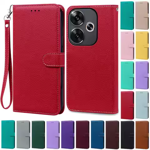 For POCO F6 Case Soft TPU Wallet Leather Flip Case For POCO F6 5G Case Xiaomi Poco F6 Book Cover Coq