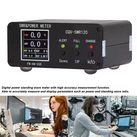 SWR Frequency Meter SWR Meter SWR Power Meter 120W Digital Display Standing Meter Frequency Tester f