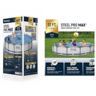 Bestway Steel Pro Max swim pool fishing pool water pool planting  15 feet 戶外組合式游泳池 屋苑會所游水池 室外泳池 戶外養魚