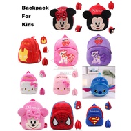 【hooray】Cute Kid Schoolbag Plush Bag Baby Cartoon Backpack BK0028