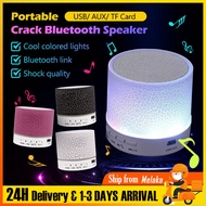 Colorful LED Light Mini Portable Bluetooth Speaker Support USB AUX TF Card Speaker Music Loudspeaker  min led murah Mini Berlampu LED Bluetooth Speaker With Light 7 Colours