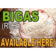 Bigas for Sale-A4 Laminated Signage