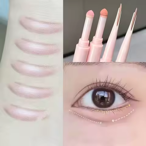 2 In 1 Glitter Matte Aegyosal Pen Brightening Highlight & Shadow Stick Dual End Eye Makeup Lying Sil