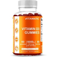 Vitamatic Vitamin D3 Gummies – 5000 IU Per Gummy – 60 Gummies