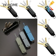 LIAOYING Key Organizer, with Screwdriver Holds 2-6 Keys Keys Fob with Clip,  Multi-function Metal Mo