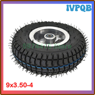 IVPQB High Quality 9 Inch Wheel 9x3.50-4 Tires Tyre Inner Tube And Rim Combo For Gas Scooter Skatebo