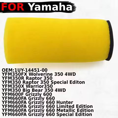 Air Filter Intake Air Cleaner Element For Yamaha YFM350FX YFM350R Raptor 350 YFM350X YFM600F YFM350 