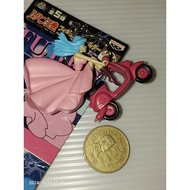 lupin the third fujiko mine with scooter keychain with paper tag