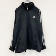 adidas運動外套/球衣，黑色，L碼，古著。