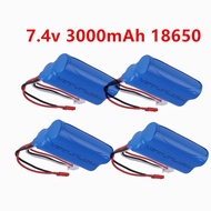 7.4V 3000mAh 2S 18650 lipo battery JST PLUG For Remote Control helicopter Car Boats Toys parts Upgra