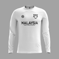 [READY STOCK] Malaysia ''Harimau Malaya" Jersey White/Black - LONGSLEEVE