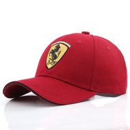 New Ferrari F1 Racing Baseball Cap Outdoor Sunshade Cap Car Fan Logo Hat