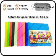 Origami 16x16 cm Asturo Folding Colorful Paper, 50 Sheets, 10 Colors