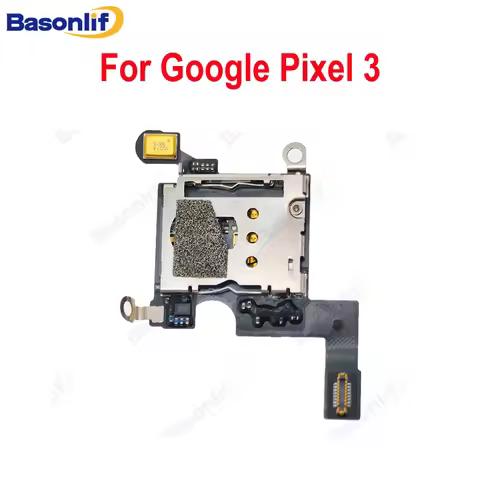 Basonlif SIM Card Slot Reader For Google Pixel 3 Sim Card Reader Flex Replacement Parts