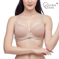 Wacoal Curve Diva บรามีโครงเก็บกระชับ สาวคัพใหญ่ รุ่น WB7951 สีเบจ (BE)