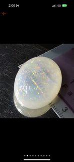 天然無處理大克拉星點蛋白石Opal蛋面裸石30.69克拉