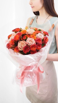 卡布奇諾玫瑰花束