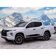 Pack of 2 Mountains Forest Graphic Stickers Black Decal for Car or Truck 78.7 x 3.5 Inch - Body Door