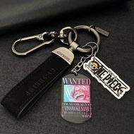 Car Key Ring Car Key Buckle One Piece Peripheral Titanium Steel Dog Tag Keychain Pendant Men and Wom