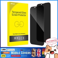 2 pack JETech Privacy Screen Protector iPhone 14 + Plus 6.7" Anti-Spy Tempered Glass Film Edge to Ed