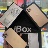 Second iphone 11 pro max 64 gold IBOX mls lengkp