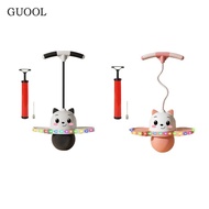 GUOOL Pogo Ball with Handle, Practice Pogo Stick for Kids with Colorful Light, Fun Indoor Pogo Jump 