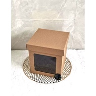 Tall Cake Box Kraft/Birthday Cake Box/Birthday Cake Box