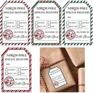 96 Pieces from Santa Claus Gift Tag Stickers Christmas Gift Tags Stickers from Santa North Pole Deli