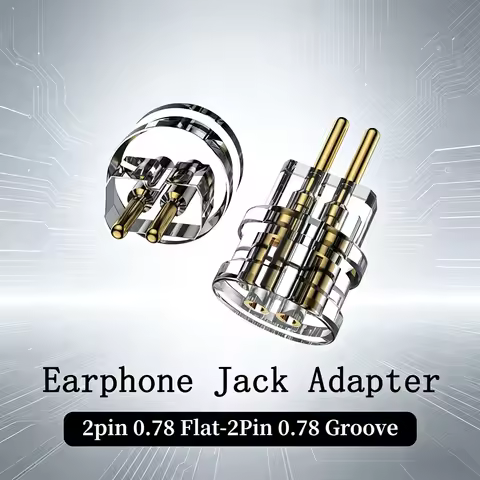2Pcs Pentaconn Grooved Earphone Jack Adapter 2Pin 0.78 MMCX Replacement Connector Ear Shell Protecto