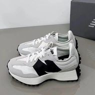 NB 327 sock-absorbin, anti-skid, wear-resistant low top rin soes for bot men and women in ray black 
