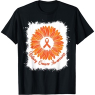 Kidney Cancer Awareness Sunflower For Kidney Cancer T-Shirt Mans