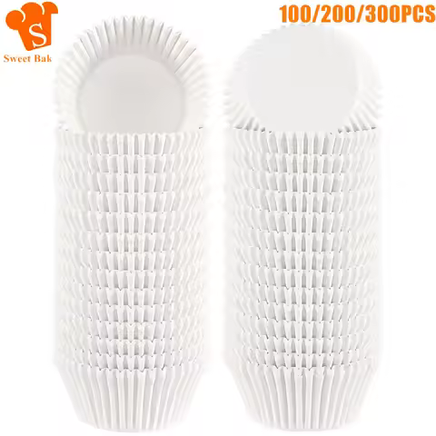 100-300Pcs Cupcake Liners Standard 2In Paper Baking Cups Muffin Liners Cupcake Wrappers Creaseproof