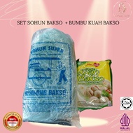 Set Sohun Bakso + Bumbu Kuah Bakso Halal | Pakej Sup Bakso Celup Instant