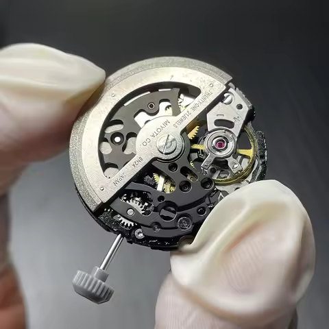 Japan Miyota 8N24 Black Skeletonized Mechanical Movement Modified Mechanism 21 Jewels Automatic Mech