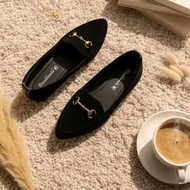 AQILLACOLLECTION shoes blackbanda tongue flatshoes R03