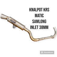 Knalpot Racing Krs Samlong Cobra Kobra Matic 38mm Inlet 38 Mm Mio Smi
