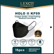 LEXCO kf99 4 ply - 15pcs for sensitive skin acne free Copper Oxide Medical Face mask Cool Feeling individual Pack kf94 korea facemask 3d shape 6d