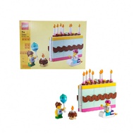 40641 Baqu Birthday Cake Boys And Girls Educational Assembled Building Blocks Toys Kidsren's Gifts