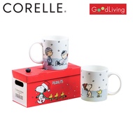 Corelle Snoopy Snow แก้วน้ำ แก้วกาแฟ ขนาด 414 มล. จำนวน 2 ชิ้น [C-03-2MG/SF-SNW-SG]