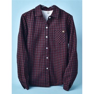 1026 Pure Cotton Fleece Lining Checked Shirt Women L71431 Youth Popular Autumn Winter Thick Brushed 