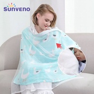 Sunveno ใหม่ระบายอากาศพยาบาลครอบคลุมเลี้ยงลูกด้วยนมปกผ้าฝ้าย100% มัสลินเลี้ยงลูกด้วยนมความเป็นส่วนตั