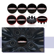 4PCS 56mm JCW John Cooper Works Logo Car Wheel Center Hub Cap Stickers For Mini Coopers Clubman R56 